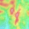 Mappa topografica Le Gros Mont, altitudine, rilievo