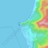 Mappa topografica Cerro San Lorenzo, altitudine, rilievo