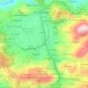 Mappa topografica Km. 5, altitudine, rilievo