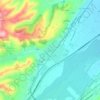 Mappa topografica Felegara, altitudine, rilievo