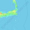 Mappa topografica Kolb Rock, altitudine, rilievo