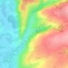 Mappa topografica Penitot, altitudine, rilievo