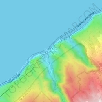 Mappa topografica La Grande Chaloupe, altitudine, rilievo