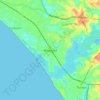 Mappa topografica Mayyanad, altitudine, rilievo