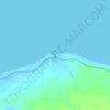Mappa topografica Faro Punta Gallinas, altitudine, rilievo