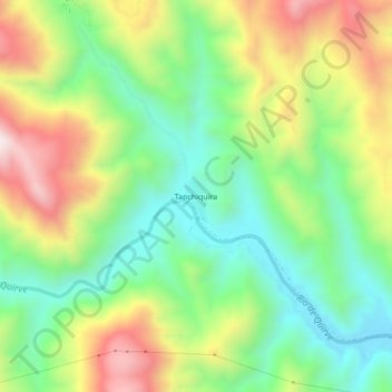 Mappa topografica Tapchiquira, altitudine, rilievo