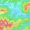 Mappa topografica Le Rhode, altitudine, rilievo