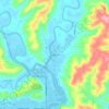 Mappa topografica Woodlawn, altitudine, rilievo