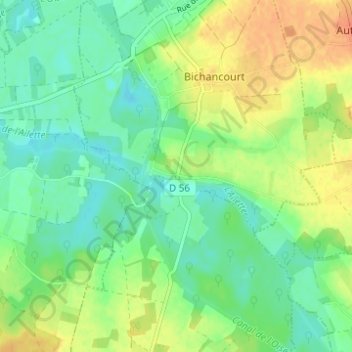 Mappa topografica Le Bac, altitudine, rilievo