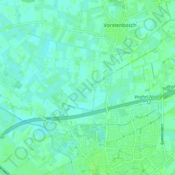 Mappa topografica Hazelberg, altitudine, rilievo