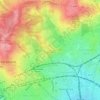 Mappa topografica Parliament Hill, altitudine, rilievo
