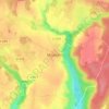 Mappa topografica Moulicent, altitudine, rilievo