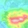 Mappa topografica Sierra Elvira, altitudine, rilievo
