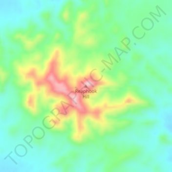 Mappa topografica Reaphook Hill, altitudine, rilievo