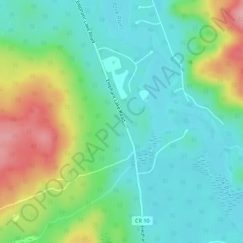 Mappa topografica Kennaway, altitudine, rilievo