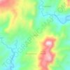 Mappa topografica Camia, altitudine, rilievo