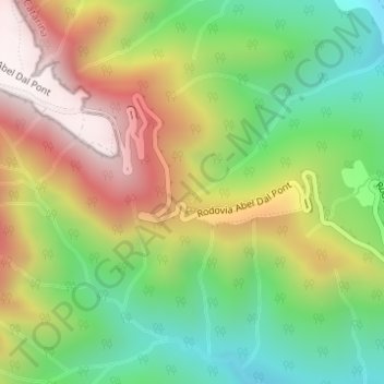 Mappa topografica Serra da Rocinha, altitudine, rilievo
