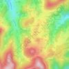 Mappa topografica Le Chêne, altitudine, rilievo