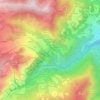 Mappa topografica Canevare, altitudine, rilievo