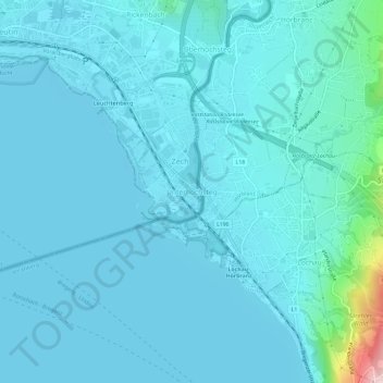 Mappa topografica Unterhochsteg, altitudine, rilievo