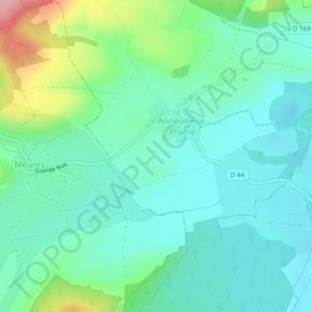 Mappa topografica En Champigneule, altitudine, rilievo