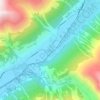 Mappa topografica Obergesteln, altitudine, rilievo