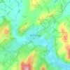 Mappa topografica Blyth Bridge, altitudine, rilievo