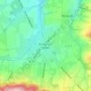 Mappa topografica Les Monts d'Aunay, altitudine, rilievo