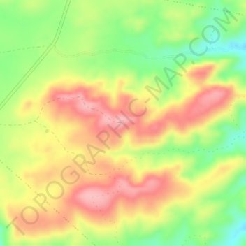 Mappa topografica Stokes Hill Lookout, altitudine, rilievo