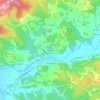 Mappa topografica Le Peyrat, altitudine, rilievo