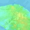 Mappa topografica Les Biraudes, altitudine, rilievo
