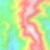 Mappa topografica Mount Awapanniki, altitudine, rilievo