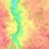 Mappa topografica Perbregad, altitudine, rilievo