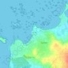 Mappa topografica Théven, altitudine, rilievo