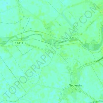 Mappa topografica Kerstenbruch, altitudine, rilievo