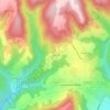 Mappa topografica Bahours, altitudine, rilievo