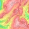 Mappa topografica Frankenhöhe, altitudine, rilievo