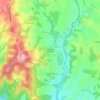Mappa topografica Zurucuáin, altitudine, rilievo