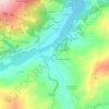 Mappa topografica Orzale, altitudine, rilievo