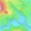 Mappa topografica Le Corset, altitudine, rilievo
