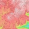 Mappa topografica Clavière, altitudine, rilievo