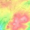 Mappa topografica Puy Garnedon, altitudine, rilievo