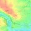 Mappa topografica La Touche, altitudine, rilievo
