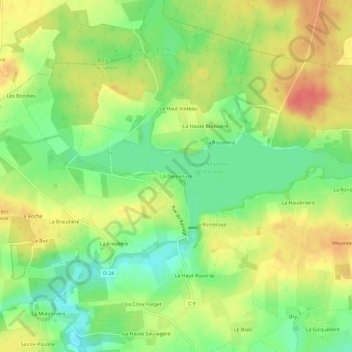 Mappa topografica La Demenure, altitudine, rilievo