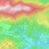 Mappa topografica Escarchein, altitudine, rilievo