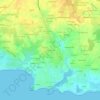 Mappa topografica Penn an Hent, altitudine, rilievo