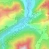 Mappa topografica Capoulet, altitudine, rilievo