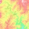 Mappa topografica Mthatha, altitudine, rilievo