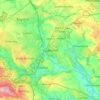 Mappa topografica Cudworth, altitudine, rilievo