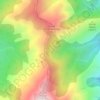 Mappa topografica Source d'Acques Suprane, altitudine, rilievo